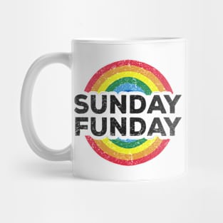 sunday funday vintage distressed Mug